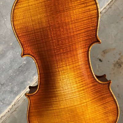 現貨 歐料獨板小提琴實木虎紋小提琴手工獨板進口小提琴~可開發票特賣