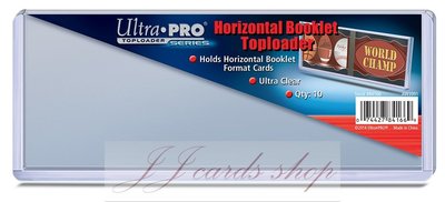 【☆ JJ卡舖 ☆】美國原廠 Ultra Pro 高透明品質 一般卡夾 - "橫式" 書本卡夾 (一包／10個)
