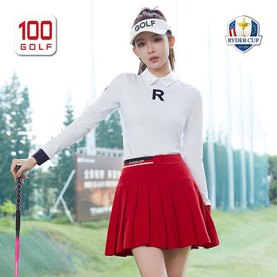 RyderCup萊德杯高爾夫服裝女秋季時尚百褶女裙golf運動女士短裙