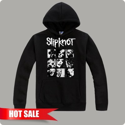 【Slipknot+System Of A Down+Simple Plan】連帽厚絨長袖搖滾樂團T恤(共42種款式)