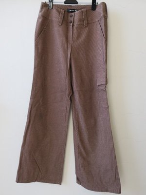 100專櫃設計師裘提諾JETEZO棕色直筒褲大尺寸SIZE:42 IROO MOMA