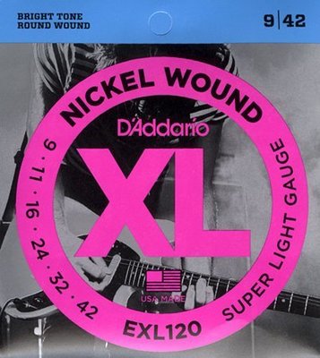 〖好聲音樂器〗Daddario 電吉他弦  EXL120 09-42 Nickel 弦