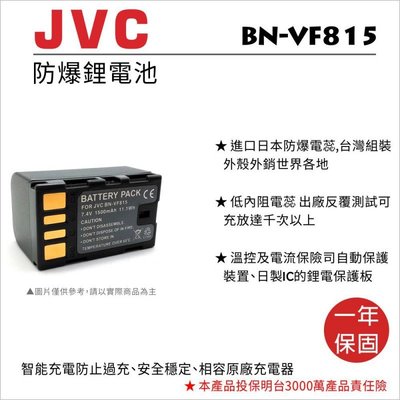 【老闆的家當】ROWA樂華 JVC BN-VF815U 副廠鋰電池