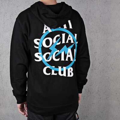 HYDRA】Anti Social x Fragment Hoodie ASSC 閃電 帽T 刷毛【ASSC22