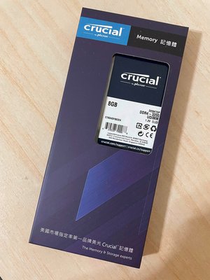 美光 Micron Crucial DDR4 3200 8G 8GB 全新盒裝 桌上型 原廠終身保固 記憶體