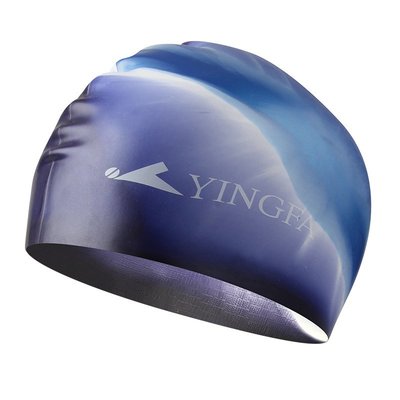 Yingfa 100%天然矽膠泳帽成人高彈潛水帽
