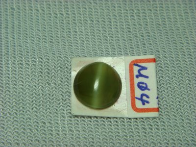 天然台灣玉 蜜糖帶綠色貓眼石裸石戒面2ct -M04