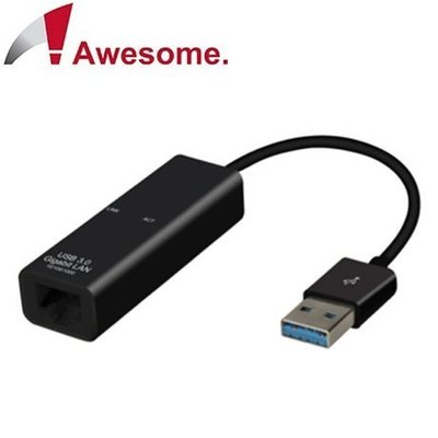 附發票】原廠非人損終身保固】 USB3.0 外接網卡 GB 千兆網卡 RJ45埠超高速Gigabite帶線網路卡