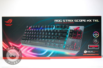 【台南橙市3C】華碩 ASUS  ROG Strix Scope NX TKL  機械電競鍵盤-NX茶軸 #86223
