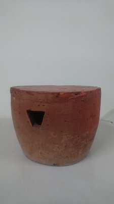 【紅蓮賞翫】台灣老物 古早收藏 磚胎灶凳（26.5cmx19.2cm)