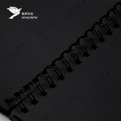 【熱賣精選】悅聲韓國創意黑卡紙相冊線圈黑卡紙記事本涂鴉DIY手繪黑色筆記本