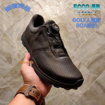 熱賣款 正貨ECCO GOLF BIOM HYBRID 3 BOA 高級高爾夫球鞋 男休閒鞋 舒適性極佳 155814 【小潮人】