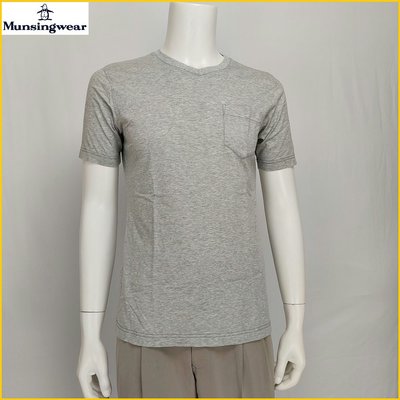 Munsingwear 短袖T恤 Ｖ領 男 M號 MUNSINGWEAR 企鵝牌 修身款 短T 日本二手衣 O5F6M