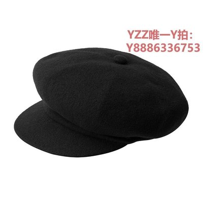 帽子自營KANGOL袋鼠秋冬報童帽八角帽男女同款羊毛帽子帽貝雷帽-雙喜生活館