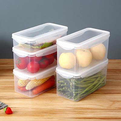1.6L冰箱收納盒保鮮盒長方形雞蛋盒冷凍盒抽屜式大中小儲物盒夢歌家居館