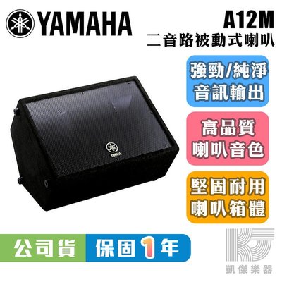 【RB MUSIC】YAMAHA 山葉 A12M 12吋 被動式喇叭 地板式 監聽喇叭 台灣公司貨 單顆