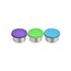 【可美】預購~美國LunchBots《食品級不鏽鋼密封醬料罐，一組三個 small dips》彩色矽膠蓋