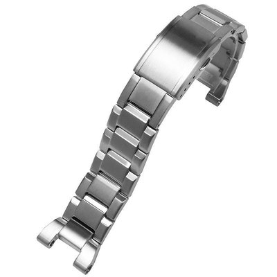代用錶帶 適配卡西鷗歐GST-B100 S110 W300 400G男實心精鋼金屬手錶帶配件