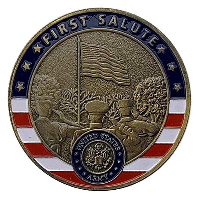 特價！美國榮耀狙擊手幣鍍古青銅徽章硬幣 收藏幣工藝彩繪紀念幣紀念章