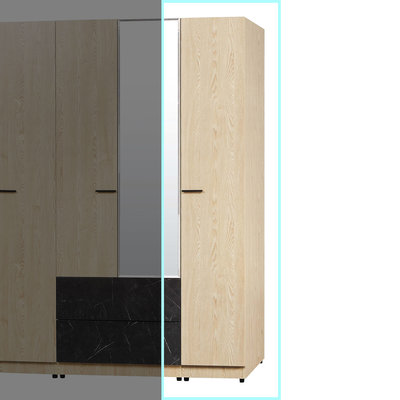 【在地人傢俱】22 幸福購N-凱莉斯原木色木心板1.3尺單門衣櫃/衣櫥/邊櫃 CS535-1
