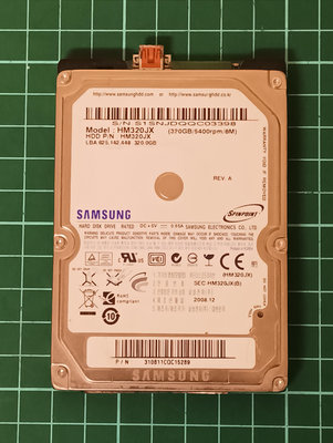 (懷舊) 2.5吋 Mini USB 介面 320GB(320G) 硬碟 SAMSUNG HM320JX