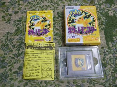 『懷舊電玩食堂』《正日本原版、盒書、GBA(SP)也可玩》【GB】實體拍攝 神奇寶貝 寶可夢 黃版
