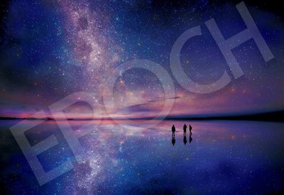 31-037 1000片迷你日本進口拼圖 風景 南美絕景 天空之鏡 星空 玻利維亞 烏尤尼鹽湖