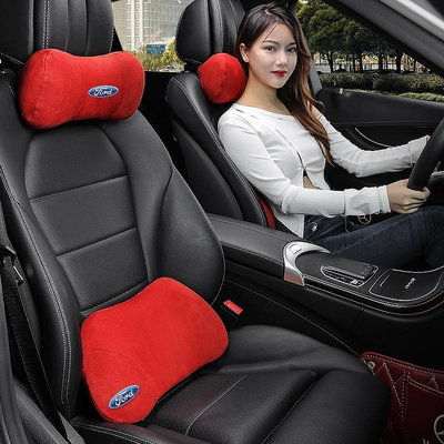 車之星~Ford 福特Focus Fiesta Mondeo Kuga頭枕腰靠 車內飾護頸枕靠枕