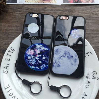 創意 星球 星空 情侶 iPhone7 鏡面 手機殼 蘋果 IPhone8 軟殼 手機套 保護殼