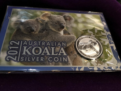 2012 Australia Perth Mint Koala 1 oz BU銀幣 (卡式現貨)