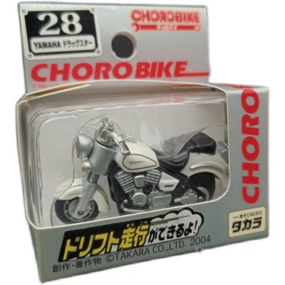 新風小鋪-TAKARATOMY CHORO-Q CHOROBIKE DRAG STAR1100微型慣性摩托車模型