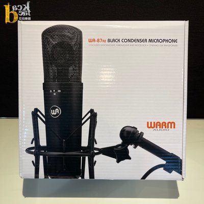 [反拍樂器]Warm Audio WA-87 R2 大振膜 電容式麥克風 黑色