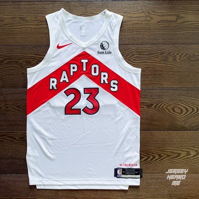 Vanvleet Raptors Association 暴龍 新版白 贊助標 球員版 NBA 球衣