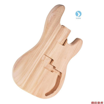 PB-T02 未完成的電吉他琴身梧桐木空白吉他桶,適用於 PB 風格貝司吉他 DIY 零件【音悅俱樂部】