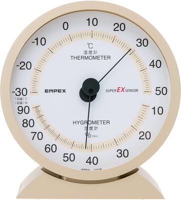 日本製 高品質 EMPEX 溫度計 溼度計 精準 質感 居家 擺飾【全日空】