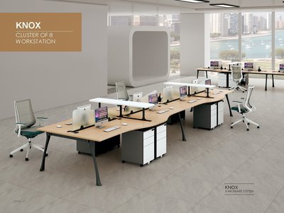 【OA批發工廠】Knox 諾克 系統工作站 辦公屏風工作站 開放式辦公桌 SOHO辦公桌 簡約現代設計