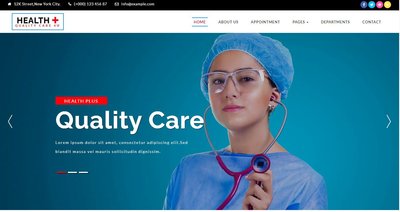 Health Plus a Medical 響應式網頁模板、HTML5+CSS3、網頁特效  #10039