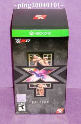 ☆小瓶子玩具坊☆XBOX ONE全新未拆封原裝片--WWE 2K17《激爆職業摔角17》NXT 珍藏版