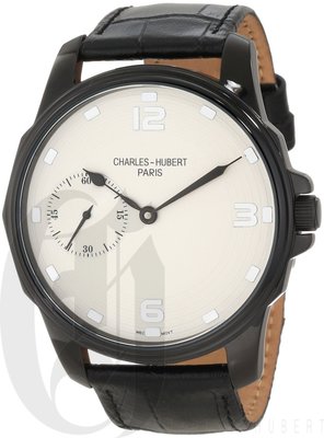 白色貴族 Charles-Hubert 時尚手上鍊機械男錶 (市價10580元)