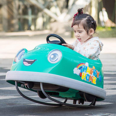 兒童玩具車可坐人電動碰碰車四輪帶男女玩具汽車推桿摩託車
