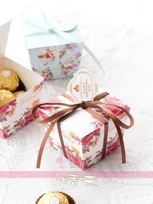 ╭☆晴天☆╮(婚禮小物 姐妹禮 送客禮 小果醬 巧克力 喜米 Tiffany藍 ) 歐風花園喜糖盒