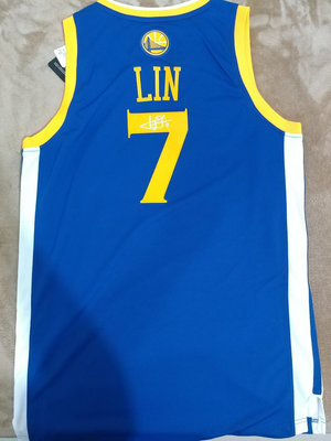 林書豪 Jeremy Lin 新人年勇士隊 Linsanity 絕版親筆簽名 客場球衣