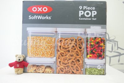 【Sunny Buy】◎現貨◎ OXO POP 長方按壓保鮮盒9件組 咖啡罐 餅乾 米倉 零食