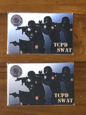 台北市特勤霹靂小組(TCPD SWAT）特製悠遊卡（2張，學生卡+普通卡）