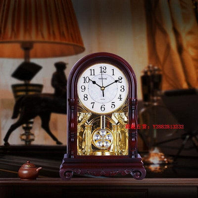 親親百貨-海之星歐式座鐘復古家用桌面裝飾時鐘擺鐘準點報時高端客廳個性音滿300出貨