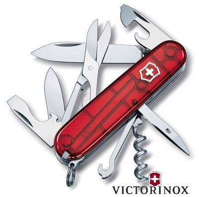 【victorinox】1.3703.T【透明紅 / 15功能 / 91mm】瑞士刀工具組 瑞士維氏不鏽鋼軍刀