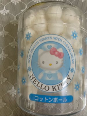 SANRIO三麗鷗-「珍藏版」Hello Kitty 小護士系列-《全新》棉花球罐附鑷子