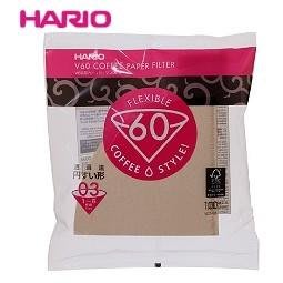 日本HARIO V60無漂白圓錐咖啡濾紙100入1-6人份100%純天然原木槳 03 濾紙