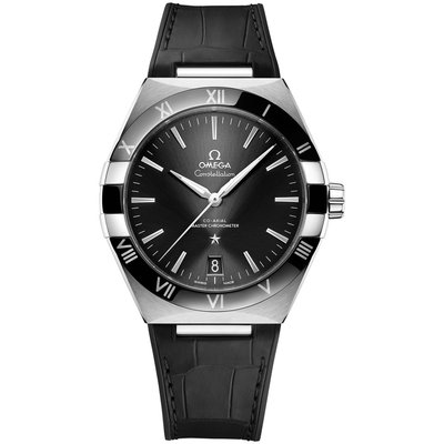 現貨 可自取 OMEGA 131.33.41.21.01.001 歐米茄 手錶 41mm 星座系列 黑面盤 皮錶帶