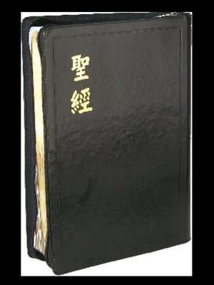 【中文聖經和合本】CU97ZTI 和合本 上帝版 大字版聖經 拇指索引 黑色皮面拉鍊金邊